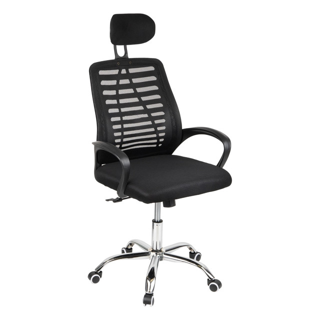 EMS MIND READER LLC OFFCHAIR21-BLK Mind Reader Ergonomic Mesh High-Back Swivel Executive Office Chair, 44-50inH, Black EMS MIND READER LLC OFFCHAIR21-BLK Mind Reader Ergonomic Mesh High-Back Swivel Executive Office Chair, 44-50inH, Black