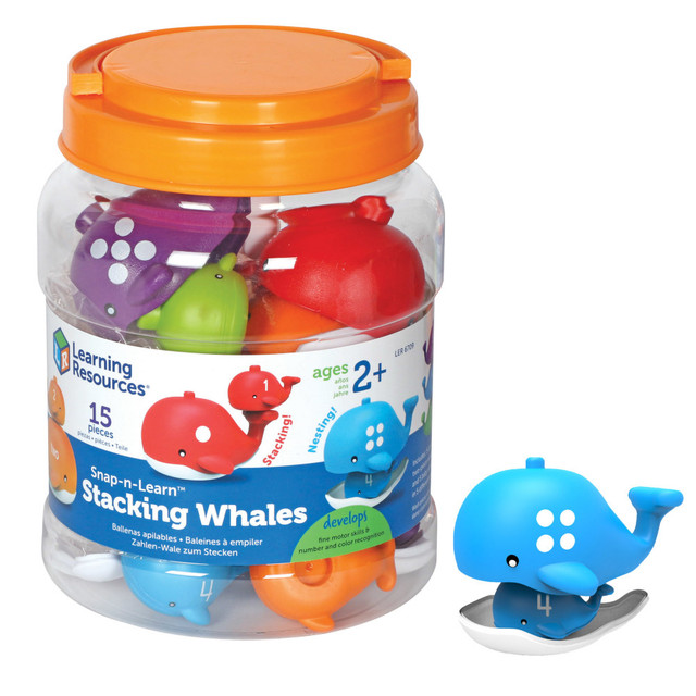 LEARNING RESOURCES, INC. LER6709 Learning Resources Snap-n-Learn Stacking Whales
