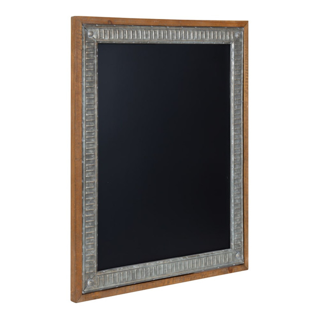 UNIEK INC. 221642 Kate and Laurel Deely Magnetic Framed Chalkboard, 24in x 30in, Black, Rustic Brown Wood Frame UNIEK INC. 221642 Kate and Laurel Deely Magnetic Framed Chalkboard, 24in x 30in, Black, Rustic Brown Wood Frame
