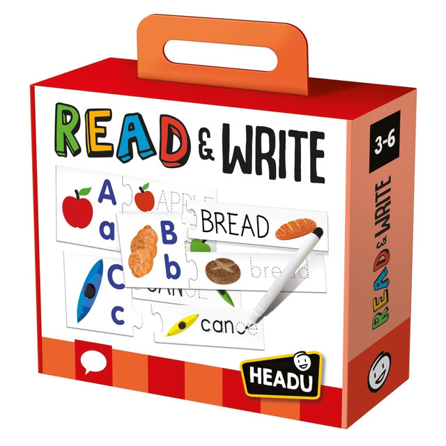 HEADU USA LLC HDUEN20966 Headu Read & Write Puzzles, Pre-K - 1