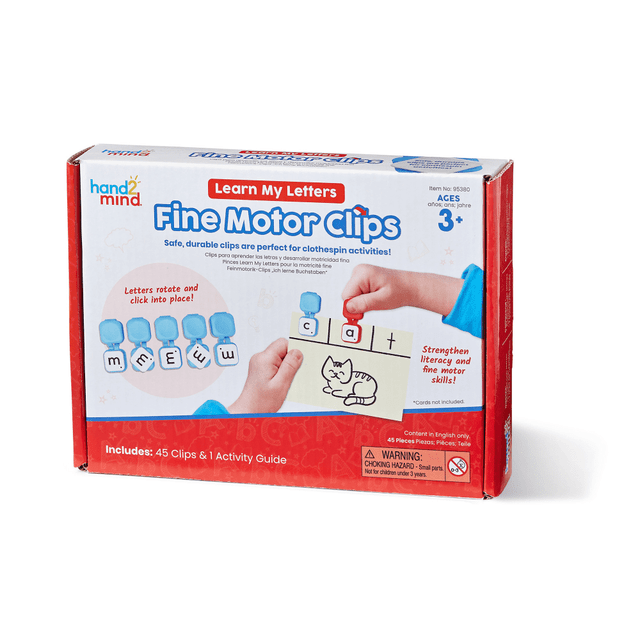 LEARNING RESOURCES, INC. HTM95380 Hand2Mind Learn My Letters Fine Motor Clips LEARNING RESOURCES, INC. HTM95380 Hand2Mind Learn My Letters Fine Motor Clips