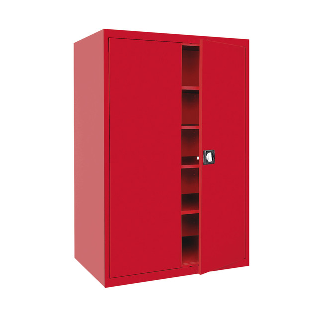 EDSAL SANDUSKY CORP EA4R462472-01 Sandusky Elite Series 46inW Heavy-Duty Assembled Storage Cabinet, Red EDSAL SANDUSKY CORP EA4R462472-01 Sandusky Elite Series 46inW Heavy-Duty Assembled Storage Cabinet, Red