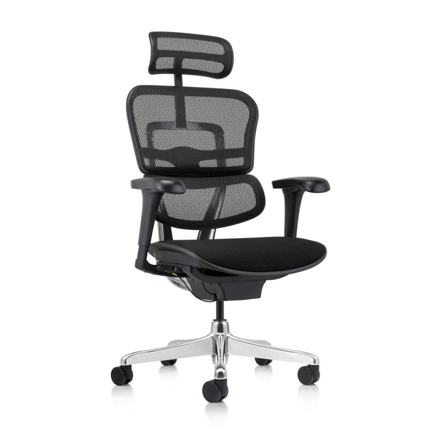 Find a comfortable working position for yourself with this WorkPro 12000 V2 Series Mesh/Fabric High-Back Executive Office Chair. Customize the back height, lumbar support, seat location, armrest positioning and tilt with this adjustable office chair. The rolling base is easy to maneuver when sitting for freedom of movement.  Ergonomic office chair provides comfort throughout the day.  Recommended for professional use 8-10 hours per day.  Weight capacity tested to support 275 lb.  Fabric seat with mesh back.  Backrest features integrated lumbar support with tension control.  Seat depth and height adjustments.  Adjustable back height.  Tilt tension control with tilt lock.  Arm pad angle is adjustable.  Features arm height, width and depth adjustments.  Rolling design for mobility.  Assembly required.  Backed by the manufacturers limited lifetime warranty.  GREENGUARD Gold certified  - certified for low chemical emissions: UL.COM/GG - UL 2818. Ranked in two tiers: Certified and Gold.  Tested to meet ANSI/BIFMA Performance Standards - Manufacturer testing has been conducted on this product to meet specific performance requirements and safety standards set forth by the American National Standards Institute (ANSI) and the Business and Institutional Furniture Manufacturers.  Less harsh chemicals - made with fewer harsh chemicals, or safer chemicals than typical alternatives, helping  reduce your use of and exposure to substances that may be more harmful to your health and the environment.