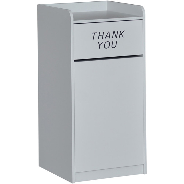 FLASH FURNITURE MTM8520TRAGRY Rectangular Wood Tray-Top Trash Receptacle, Gray FLASH FURNITURE MTM8520TRAGRY Rectangular Wood Tray-Top Trash Receptacle, Gray