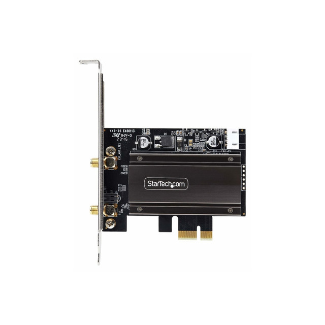 STARTECH.COM PAX2235-WIFI-6E-CARD Wi-Fi 6E PCIe Network Card, Bluetooth 5.3, Magnetic Antenna Base, Tri-Band 802.11ax, AX5400 WiFi NIC, Windows/Linux STARTECH.COM PAX2235-WIFI-6E-CARD Wi-Fi 6E PCIe Network Card, Bluetooth 5.3, Magnetic Antenna Base, Tri-Band 802.11ax, AX5400 WiFi NIC, Windows/Linux