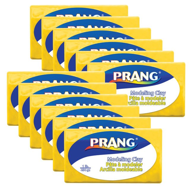 EDUCATORS RESOURCE DIX00783-12 Prang Modeling Clay Packs, 1 Lb, Yellow, Set Of 12 Packs EDUCATORS RESOURCE DIX00783-12 Prang Modeling Clay Packs, 1 Lb, Yellow, Set Of 12 Packs