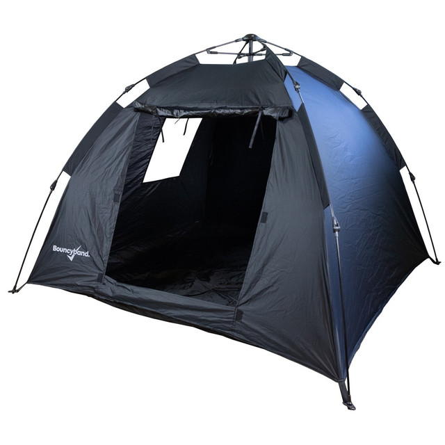 The Bouncyband Pop-Up Portable Sensory Dark Den will help create an interference-free mini sensory room. This den is made of durable polyester and has a pop-up design for easy portability.  Made of durable polyester.  Ideal for use with projectors and illuminated toys.  Portable, pop-up feature provides simple setup without poles, pegs or ties.