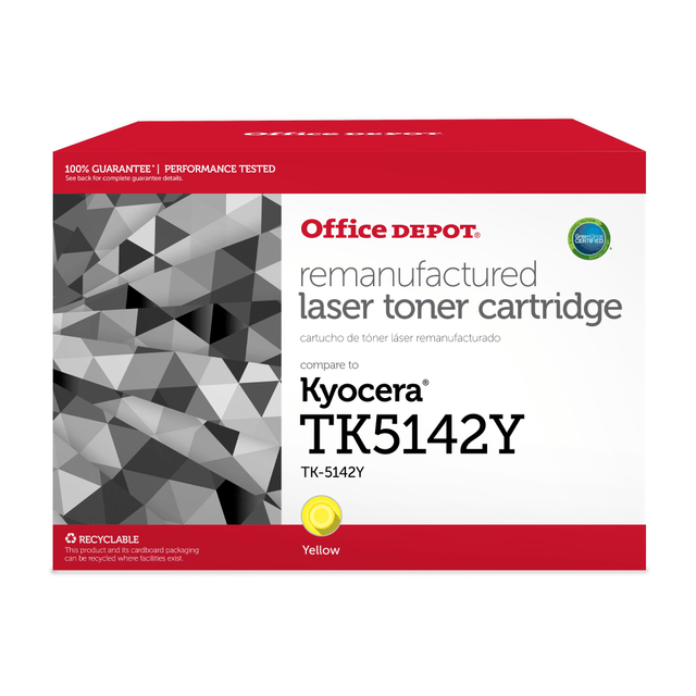 CLOVER TECHNOLOGIES GROUP, LLC 201025 Office Depot ODTK5142Y Yellow Toner Cartridge Replacement For Kyocera Mita TK5142