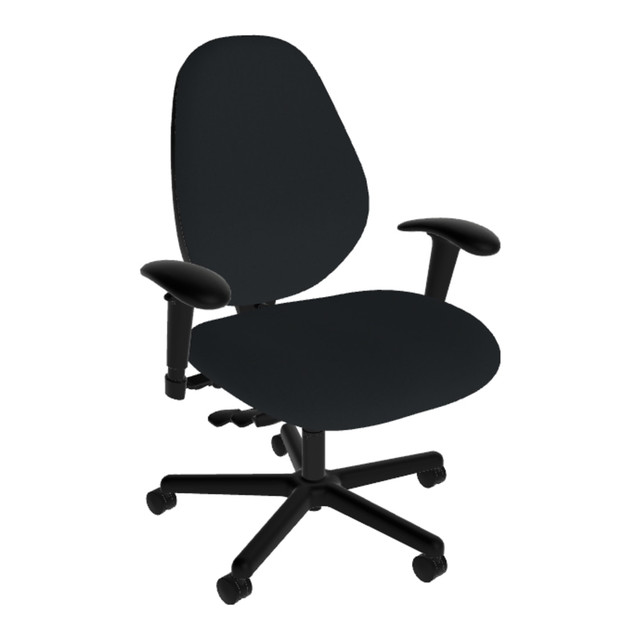 ANTHRO INTERNATIONAL, INC. DBA SITMATIC GU34MFDCPC7K/21201 Stimatic Extra Large Scale Ergonomic Fabric High-Back Manager Chair, Black