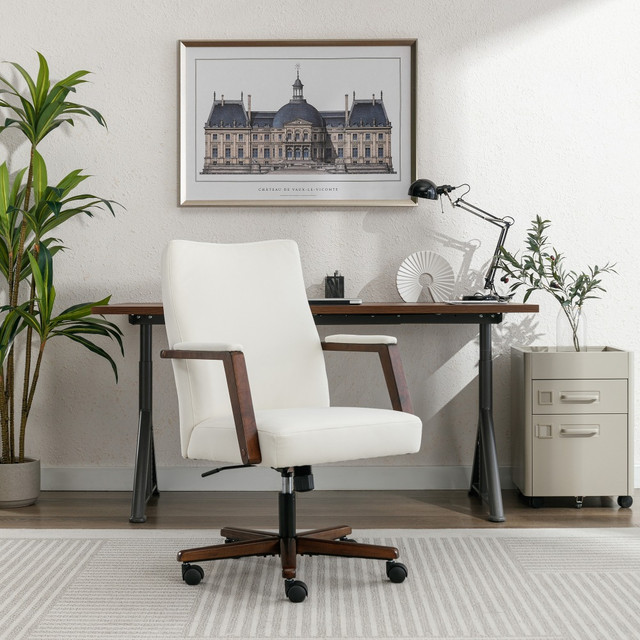 TRUE INNOVATIONS 52304-CRM Finch NEO ONE Ergonomic Fabric Hi-Back Executive Office Chair, Cream TRUE INNOVATIONS 52304-CRM Finch NEO ONE Ergonomic Fabric Hi-Back Executive Office Chair, Cream