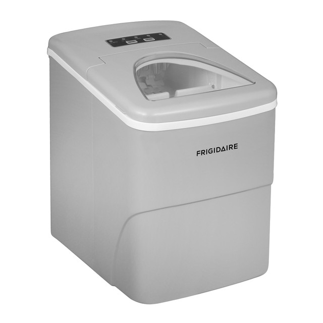 CURTIS INTERNATIONAL, LT EFIC108-SILVER Frigidaire Compact Ice Maker, Silver
