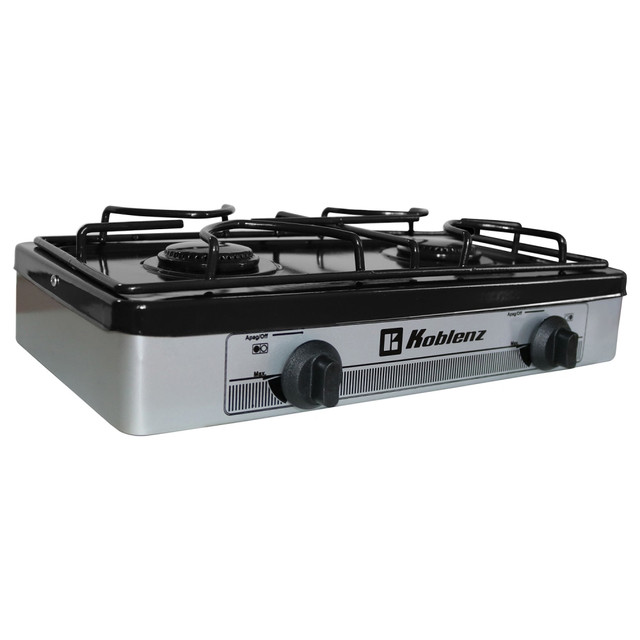 THORNE ELECTRIC COMPANY PFK-200S Koblenz 2-Burner Outdoor Stove, Silver THORNE ELECTRIC COMPANY PFK-200S Koblenz 2-Burner Outdoor Stove, Silver