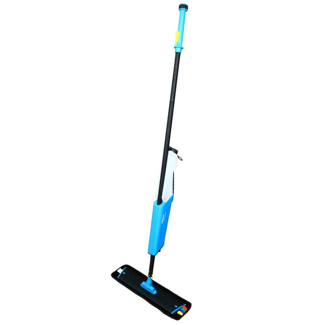 IMPACT PRODUCTS INC. T0022-01 Impact Mopster 2.0 Microfiber Bucketless Mop, 16.25 x 3.25 Blue Microfiber Head, 57in Black Aluminum Handle