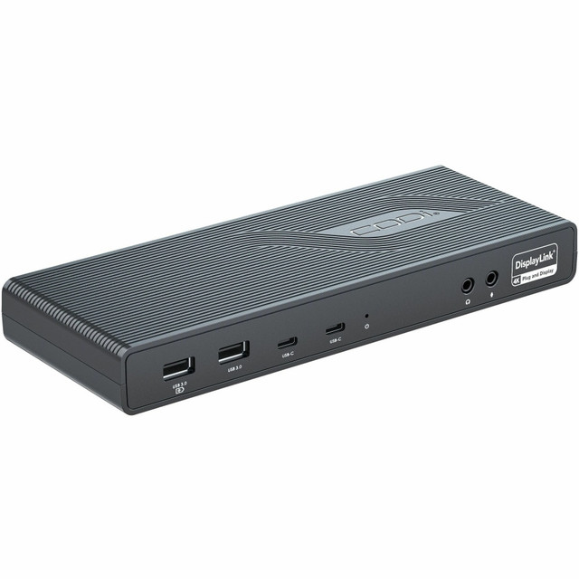 CODI ACQUISITION LLC A01200 CODi Dual USB-C 4K Universal Docking Station - 60 W - USB Type C - 2 Displays Supported - 4K - 3840 x 2160 - 4 x USB 3.0 - 2 x USB 3.1 Type-C Ports - 4 x USB Type-A Ports - USB Type-A - 2 x USB Type-C Ports - USB Type-C - CODI ACQUISITION LLC A01200 CODi Dual USB-C 4K Universal Docking Station - 60 W - USB Type C - 2 Displays Supported - 4K - 3840 x 2160 - 4 x USB 3.0 - 2 x USB 3.1 Type-C Ports - 4 x USB Type-A Ports - USB Type-A - 2 x USB Type-C Ports - USB Type-C -