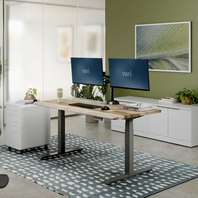 VARIDESK LLC 402276 VARI Electric Standing Desk With ComfortEdge, 60inW, Reclaimed Wood VARIDESK LLC 402276 VARI Electric Standing Desk With ComfortEdge, 60inW, Reclaimed Wood