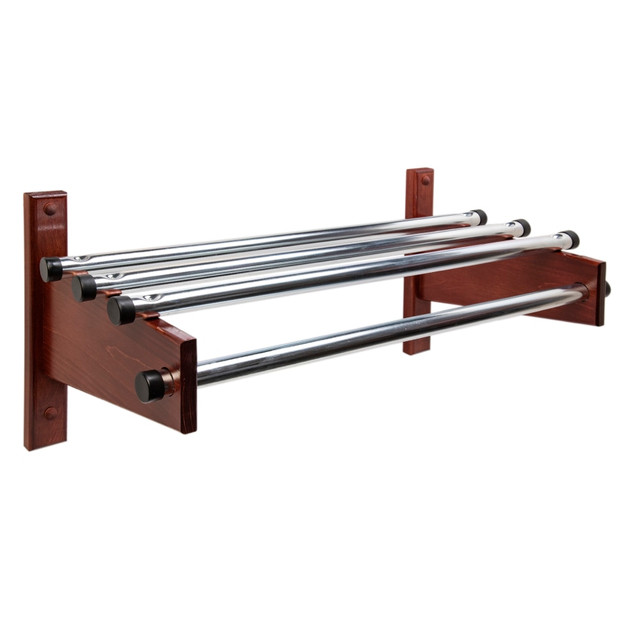 CENTRAL SPECIALTIES CO. TDE-36M CSL TDE Series Wood Wall Rack, 2-3/4inH x 36inW x 12-1/2inD, Mahogany CENTRAL SPECIALTIES CO. TDE-36M CSL TDE Series Wood Wall Rack, 2-3/4inH x 36inW x 12-1/2inD, Mahogany