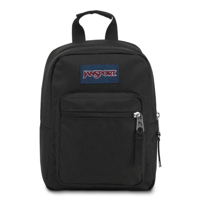 Bring all of your favorites to lunch in the JanSport Big Break Lunch Bag. Its insulated interior helps food stay at the ideal temperature until you are ready to eat.  Insulated bag helps keep food chilled.  Spacious inner compartment.  Exterior zippered pocket can hold napkins or utensils separately.  Contains Recycled Content - See Specs for Details.