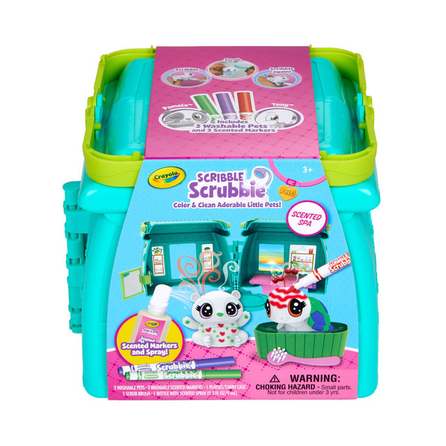 CRAYOLA LLC BIN747469 Crayola Scribble Scrubbie Pets Set, Scented Spa