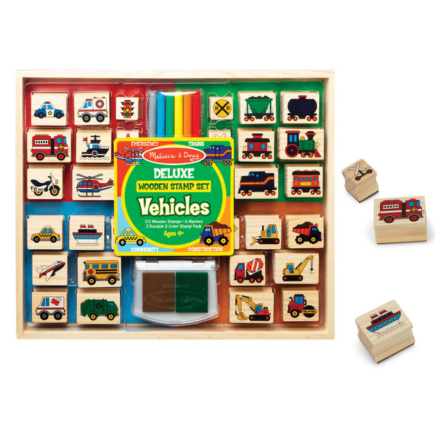 MELISSA & DOUG, LLC LCI31901 Melissa & Doug Deluxe Wooden Stamp Set - Vehicles MELISSA & DOUG, LLC LCI31901 Melissa & Doug Deluxe Wooden Stamp Set - Vehicles