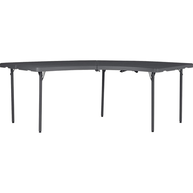 DOREL USA, INC. 60527SGY1E Dorel Zown Moon Commercial Blow Mold Folding Table - 5 Legs - 600 lb Capacity - 30in Table Top Width x 92.60in Table Top Depth - 29.25in Height - Gray - High-density Polyethylene (HDPE) - 1 Each DOREL USA, INC. 60527SGY1E Dorel Zown Moon Commercial Blow Mold Folding Table - 5 Legs - 600 lb Capacity - 30in Table Top Width x 92.60in Table Top Depth - 29.25in Height - Gray - High-density Polyethylene (HDPE) - 1 Each