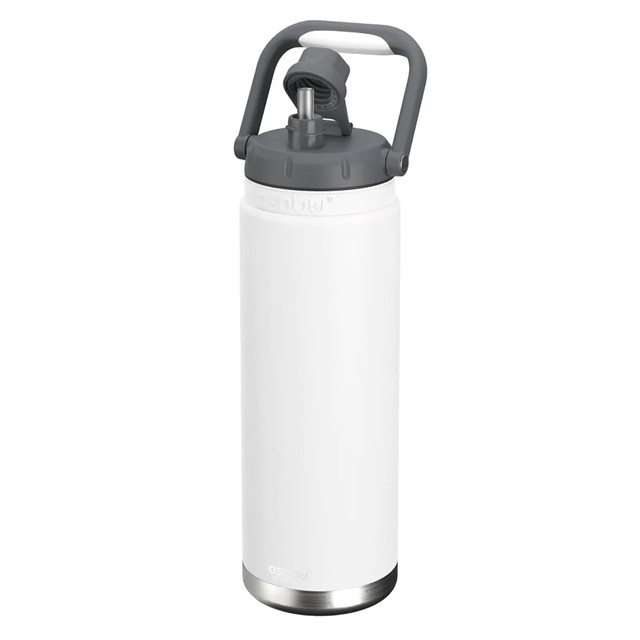 ASOBU TMF7W  Canyon Insulated Water Bottle With Full Hand Comfort Handle, 50 Oz, White