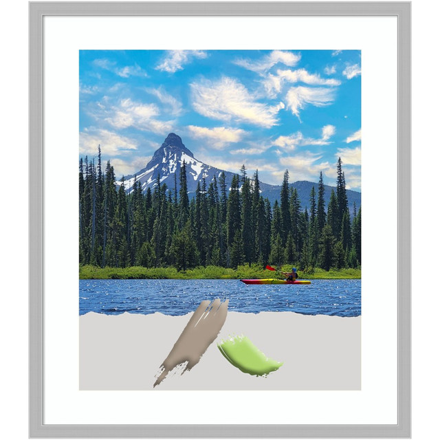 UNIEK INC. A42708301184 Amanti Art Hera Picture Frame, 25in x 21in, Opening Size 20in x 24in (Matted To 16in x 20in), Chrome UNIEK INC. A42708301184 Amanti Art Hera Picture Frame, 25in x 21in, Opening Size 20in x 24in (Matted To 16in x 20in), Chrome