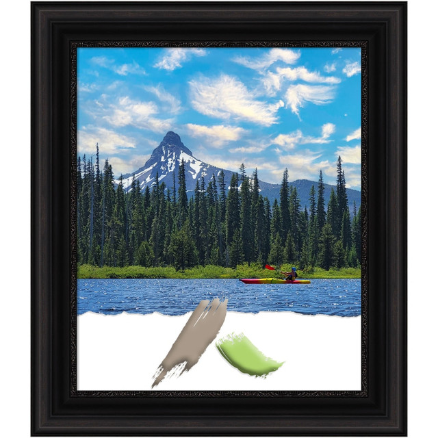UNIEK INC. A42707345589 Amanti Art Picture Frame, 26in x 30in, Matted For 20in x 24in, Parlor Black