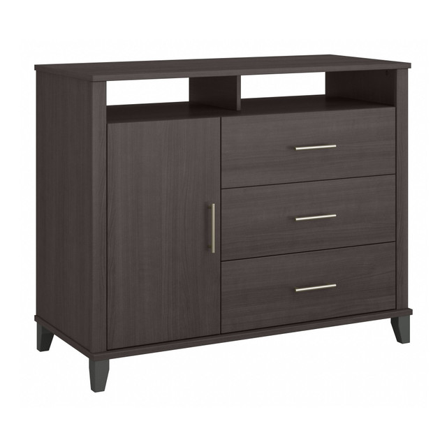 BUSH INDUSTRIES INC. STV148SGK-Z1 Bush Furniture Somerset Tall Sideboard Buffet Cabinet, Storm Gray, Standard Delivery BUSH INDUSTRIES INC. STV148SGK-Z1 Bush Furniture Somerset Tall Sideboard Buffet Cabinet, Storm Gray, Standard Delivery