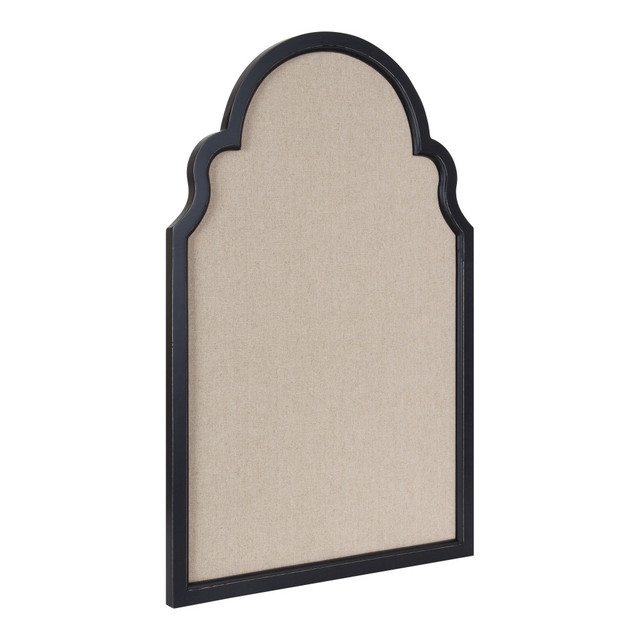 UNIEK INC. 222267 Kate and Laurel Hogan Arch Non-Magnetic Framed Pinboard, 24in x 36in, Beige, Gray Wood Frame UNIEK INC. 222267 Kate and Laurel Hogan Arch Non-Magnetic Framed Pinboard, 24in x 36in, Beige, Gray Wood Frame