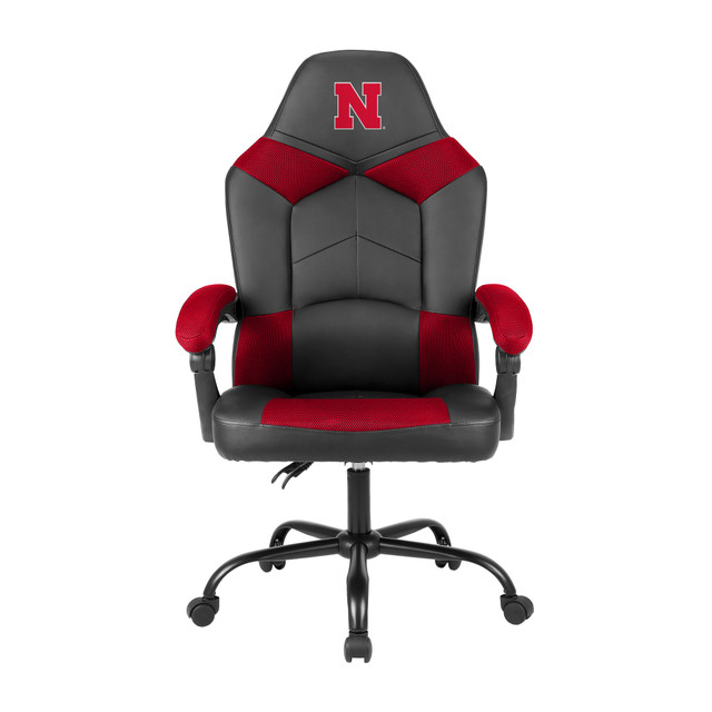 IMPERIAL INTERNATIONAL IMP 135-3010 Imperial NCAA Adjustable Oversized Vinyl High-Back Office Task Chair, University Of Nebraska IMPERIAL INTERNATIONAL IMP 135-3010 Imperial NCAA Adjustable Oversized Vinyl High-Back Office Task Chair, University Of Nebraska
