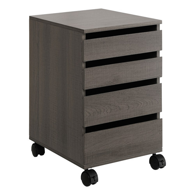 OFFICE STAR PRODUCTS HY4DRM-FK Office Star Holly 14inW 4-Drawer Mobile Storage Cart, Farm Oak OFFICE STAR PRODUCTS HY4DRM-FK Office Star Holly 14inW 4-Drawer Mobile Storage Cart, Farm Oak