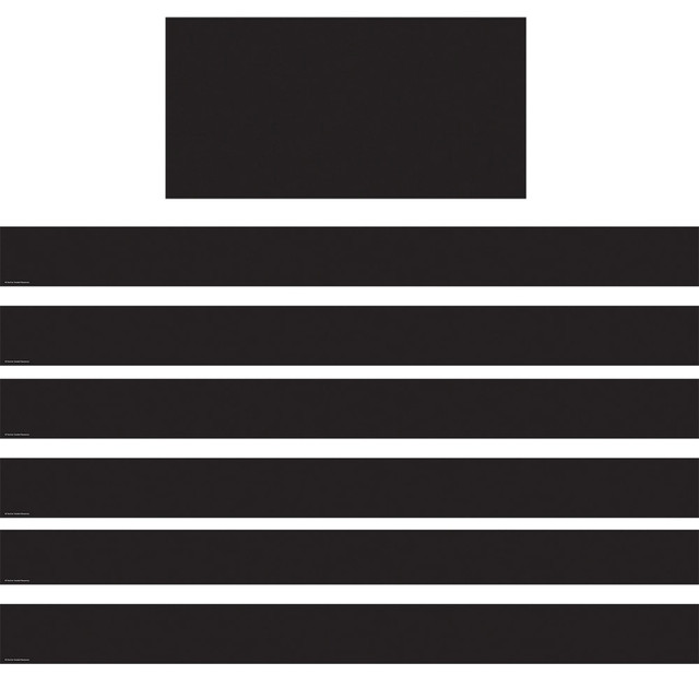EDUCATORS RESOURCE TCR5789-6 Teacher Created Resources Straight Border Trim, Black, 35ft Per Pack, Set Of 6 Packs EDUCATORS RESOURCE TCR5789-6 Teacher Created Resources Straight Border Trim, Black, 35ft Per Pack, Set Of 6 Packs