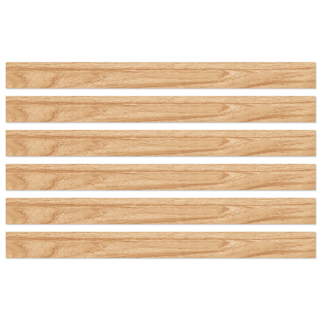 EDUCATORS RESOURCE CD-108491-6 Carson Dellosa Education Straight Borders, Grow Together Light Wood Grain, 36ft Per Pack, Set Of 6 Packs EDUCATORS RESOURCE CD-108491-6 Carson Dellosa Education Straight Borders, Grow Together Light Wood Grain, 36ft Per Pack, Set Of 6 Packs