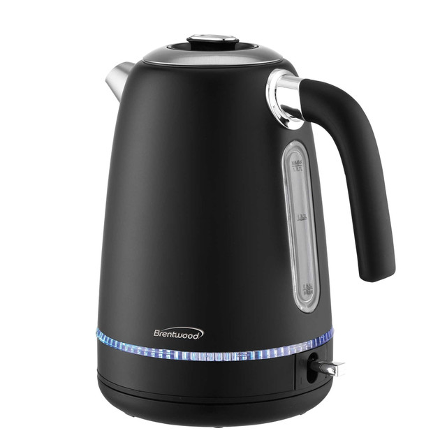 BRENTWOOD APPLIANCES, INC. KT-1792BK Brentwood 1500W 7-Cup Cordless Electric Stainless-Steel Kettle, Black BRENTWOOD APPLIANCES, INC. KT-1792BK Brentwood 1500W 7-Cup Cordless Electric Stainless-Steel Kettle, Black
