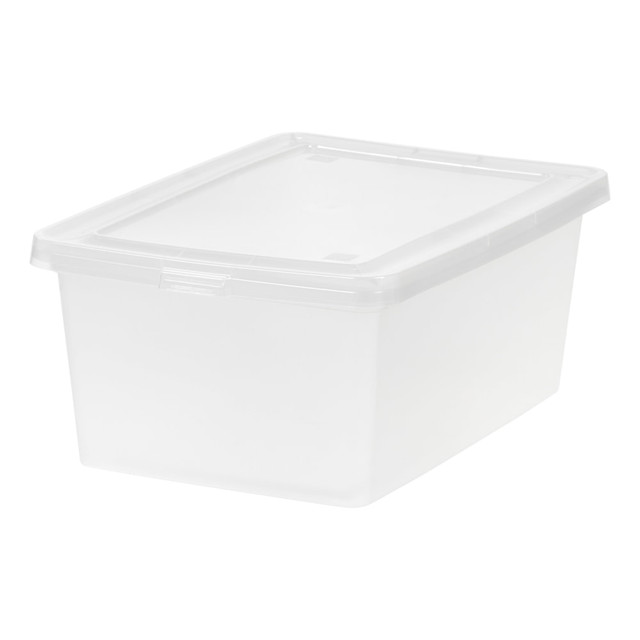 IRIS USA, INC. 585102 Iris Snap Top Storage Boxes, 3.6 Gallon, Clear, Set Of 6 Boxes IRIS USA, INC. 585102 Iris Snap Top Storage Boxes, 3.6 Gallon, Clear, Set Of 6 Boxes