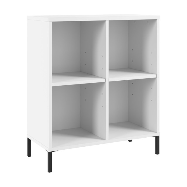 BUSH INDUSTRIES INC. ESB125WH Bush Furniture Essence 30inH 4-Cube Organizer, White, Standard Delivery