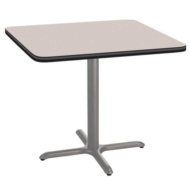 OKLAHOMA SOUND CORPORATION CTG33636XDPBTMGY National Public Seating Square Cafe Table, X-Base, 30inH x 36inW x 36inD, Gray Nebula/Gray OKLAHOMA SOUND CORPORATION CTG33636XDPBTMGY National Public Seating Square Cafe Table, X-Base, 30inH x 36inW x 36inD, Gray Nebula/Gray