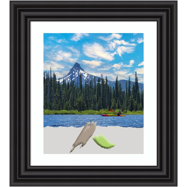 UNIEK INC. A42708301124 Amanti Art Colonial Picture Frame, 26in x 30in, Opening Size 20in x 24in (Matted To 16in x 20in), Black