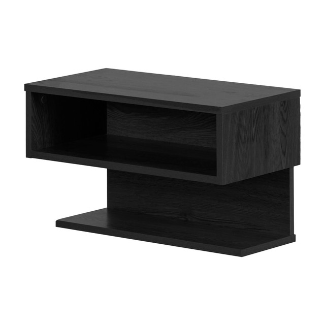 SOUTH SHORE IND LTD 13245 South Shore Sazena Floating Nightstand, 13-1/4inH x 22-1/4inW x 11-3/4inD, Gray Oak SOUTH SHORE IND LTD 13245 South Shore Sazena Floating Nightstand, 13-1/4inH x 22-1/4inW x 11-3/4inD, Gray Oak