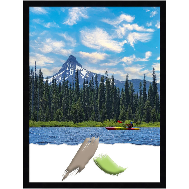 UNIEK INC. A42708299045 Amanti Art Wood Picture Frame, Opening Size 18in x 24in, 19in x 25in, Svelte Noir Black UNIEK INC. A42708299045 Amanti Art Wood Picture Frame, Opening Size 18in x 24in, 19in x 25in, Svelte Noir Black