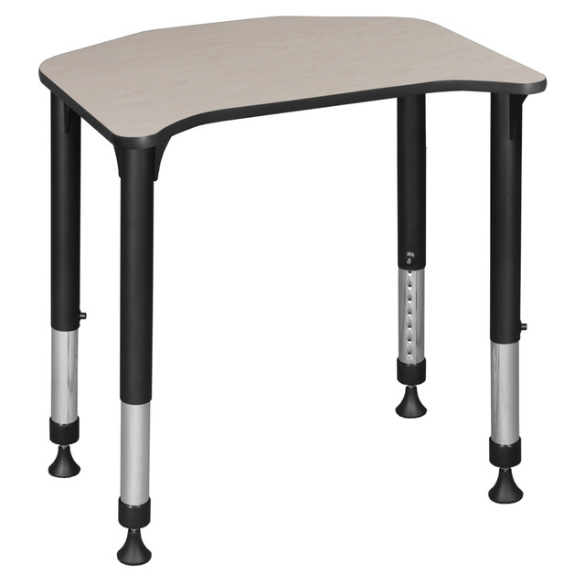 REGENCY SEATING, INC. FSD2624PL Regency Ferris 26inW Height Adjustable Student Activity Desk, Maple/Black REGENCY SEATING, INC. FSD2624PL Regency Ferris 26inW Height Adjustable Student Activity Desk, Maple/Black