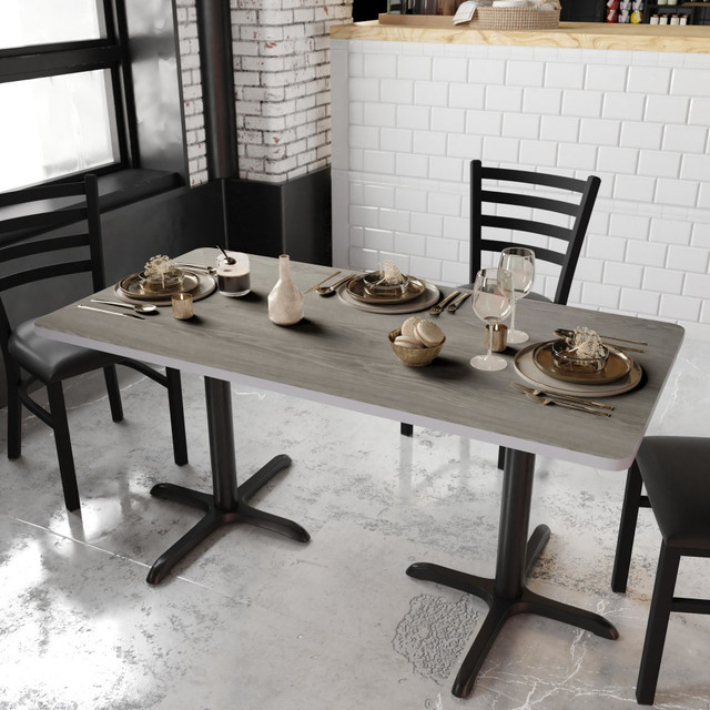 FLASH FURNITURE XUWHGY3060 Reversible Laminate Rectangular Table Top, 30in x 60in, White/Gray FLASH FURNITURE XUWHGY3060 Reversible Laminate Rectangular Table Top, 30in x 60in, White/Gray