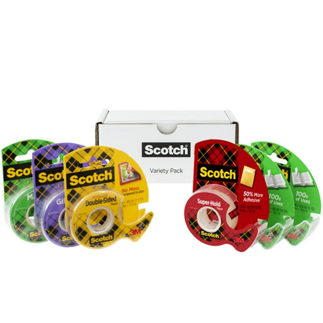 3M CO TAPEMIX-SIOC Scotch Variety Tape Pack, 6 Pack, Assorted Tapes Include Magic Tape, Double-Sided Tape, Gift-Wrap Tape and Super-Hold Tape 3M CO TAPEMIX-SIOC Scotch Variety Tape Pack, 6 Pack, Assorted Tapes Include Magic Tape, Double-Sided Tape, Gift-Wrap Tape and Super-Hold Tape