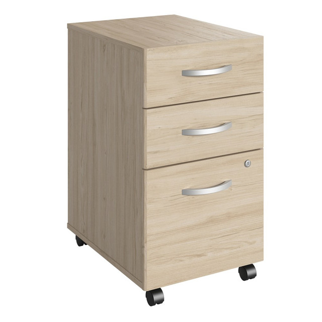 BUSH INDUSTRIES INC. SCF216NESU Bush Business Furniture Studio C 3-Drawer Mobile File Cabinet, Natural Elm, Standard Delivery BUSH INDUSTRIES INC. SCF216NESU Bush Business Furniture Studio C 3-Drawer Mobile File Cabinet, Natural Elm, Standard Delivery