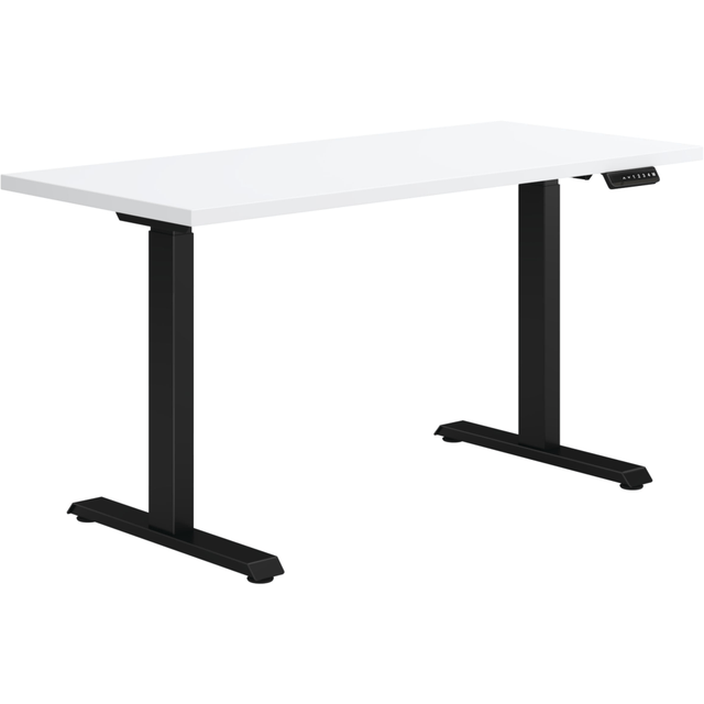 HON HONHABBLKDW2454 Coze Worksurface With Coordinate Height-Adjustable Base, 54inW, Designer White/Black HON HONHABBLKDW2454 Coze Worksurface With Coordinate Height-Adjustable Base, 54inW, Designer White/Black