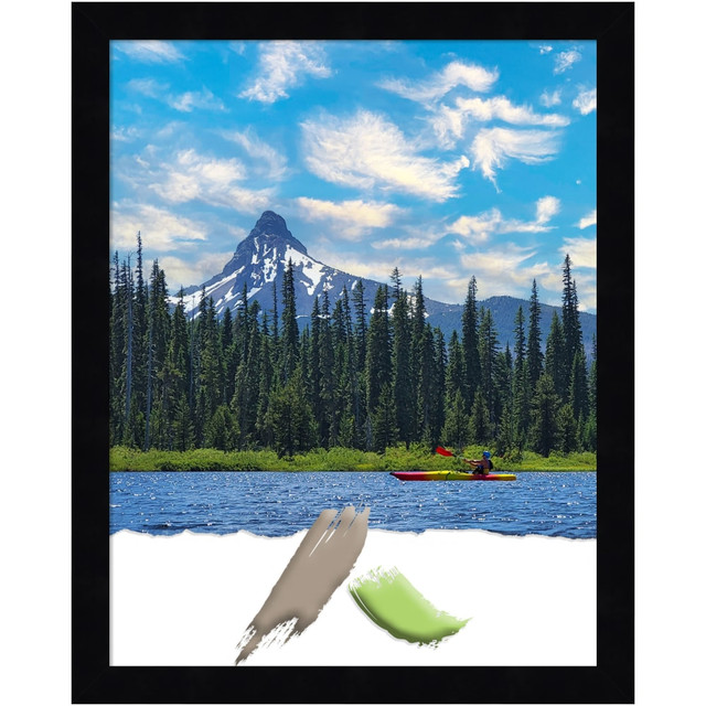 UNIEK INC. A42708296951 Amanti Art Wood Picture Frame, Opening Size 11in x 14in, 12in x 15in, Svelte Noir Black UNIEK INC. A42708296951 Amanti Art Wood Picture Frame, Opening Size 11in x 14in, 12in x 15in, Svelte Noir Black