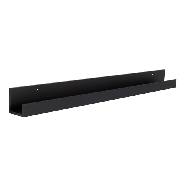 UNIEK INC. 210294 Kate And Laurel Levie Wall Shelf, 3-1/2inH x 42inW x 3-1/2inD, Black UNIEK INC. 210294 Kate And Laurel Levie Wall Shelf, 3-1/2inH x 42inW x 3-1/2inD, Black