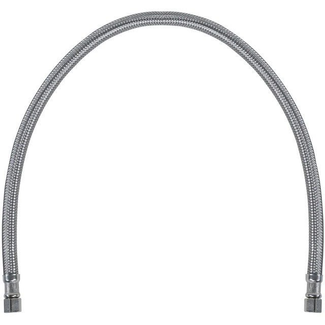 SELA PRODUCTS, LLC IM24SS Certified Appliance Accessories Braided Stainless Steel Ice Maker Connector - 24in - Silver, Stainless Steel - Polyester, Polyvinyl Chloride (PVC), Stainless Steel, Brass