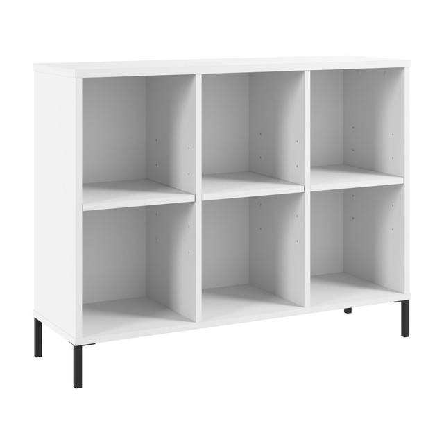BUSH INDUSTRIES INC. ESB137WH Bush Furniture Essence 30inH 6-Cube Organizer, White, Standard Delivery BUSH INDUSTRIES INC. ESB137WH Bush Furniture Essence 30inH 6-Cube Organizer, White, Standard Delivery