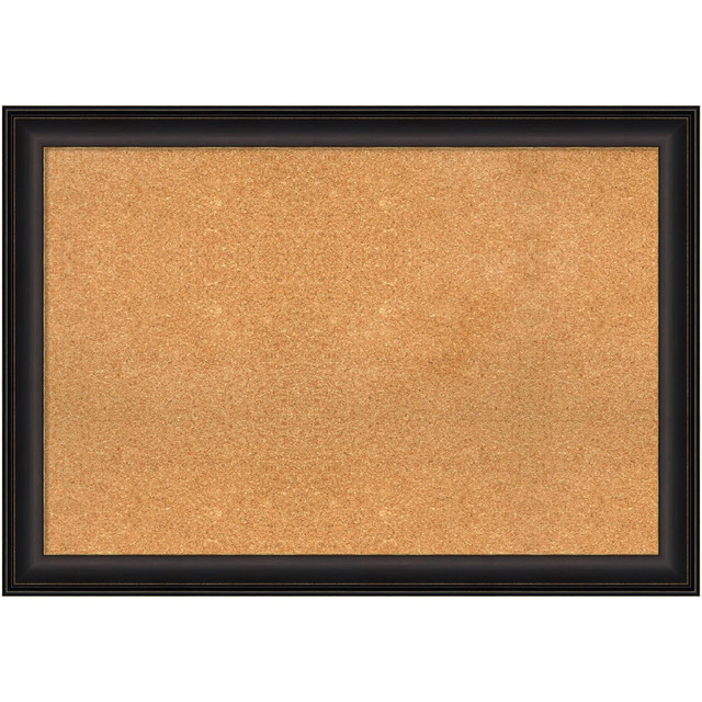 UNIEK INC. A42705383248 Amanti Art Cork Bulletin Board, 41in x 29in, Natural, Trio Oil Rubbed Bronze Polystyrene Frame UNIEK INC. A42705383248 Amanti Art Cork Bulletin Board, 41in x 29in, Natural, Trio Oil Rubbed Bronze Polystyrene Frame
